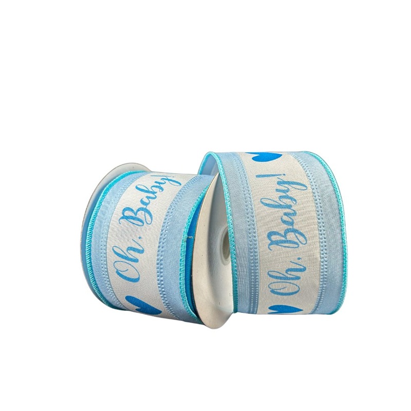 2.5 Oh Baby! Ribbon: Blue – 10yds