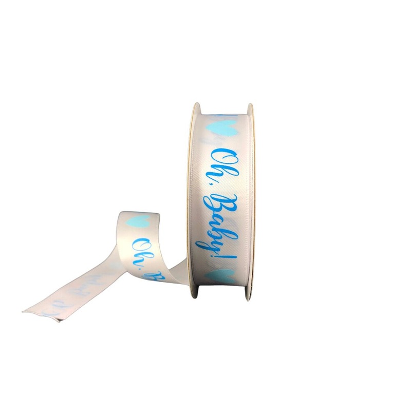 7/8 Oh Baby! Satin Ribbon: Blue – 10yds