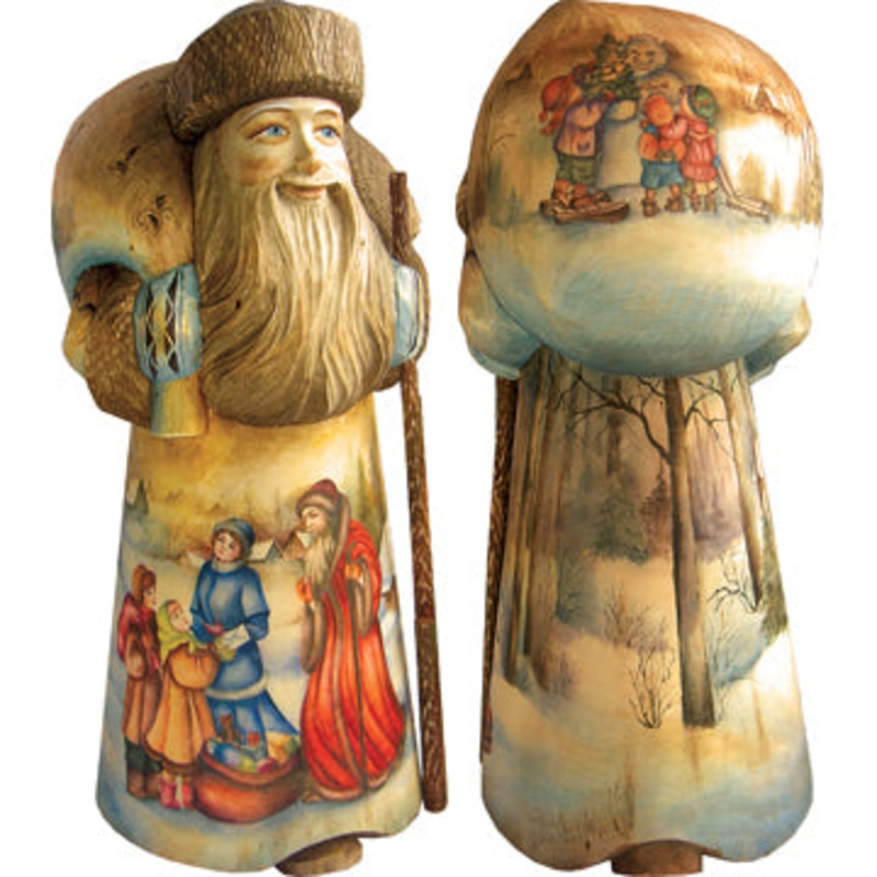 Vintage family time cringle, Hand-Painted WOODCARVED Figurine by  – SPECIAL ORDER