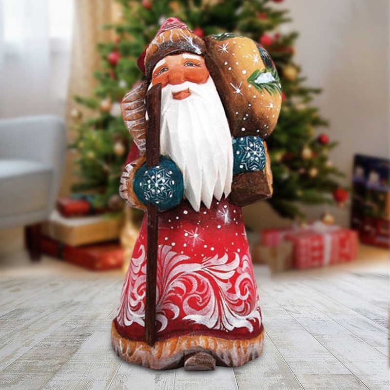 Winter Chorus Yuletide Hand-Painted WOODCARVED Masterpiece by G. DeBrekht – Wildlife Holiday Dcor – 8215061