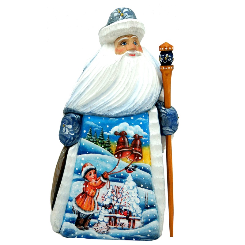 Winter Bells Hand-Painted WOODCARVED Masterpiece by G. DeBrekht – Christmas Decor – 8214842
