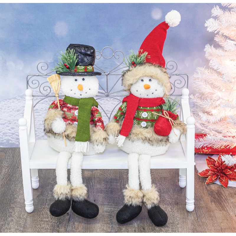 Pine Mint Snowman Dangle Leg – 2 Options