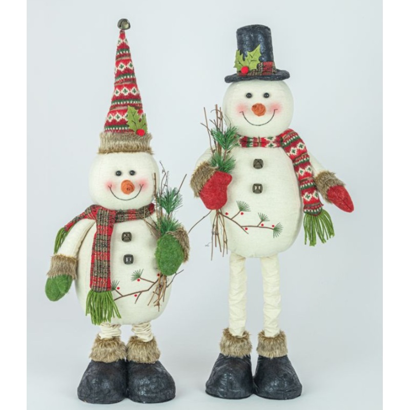 Berry Holly Snowman Stretch Leg  – 2 Options
