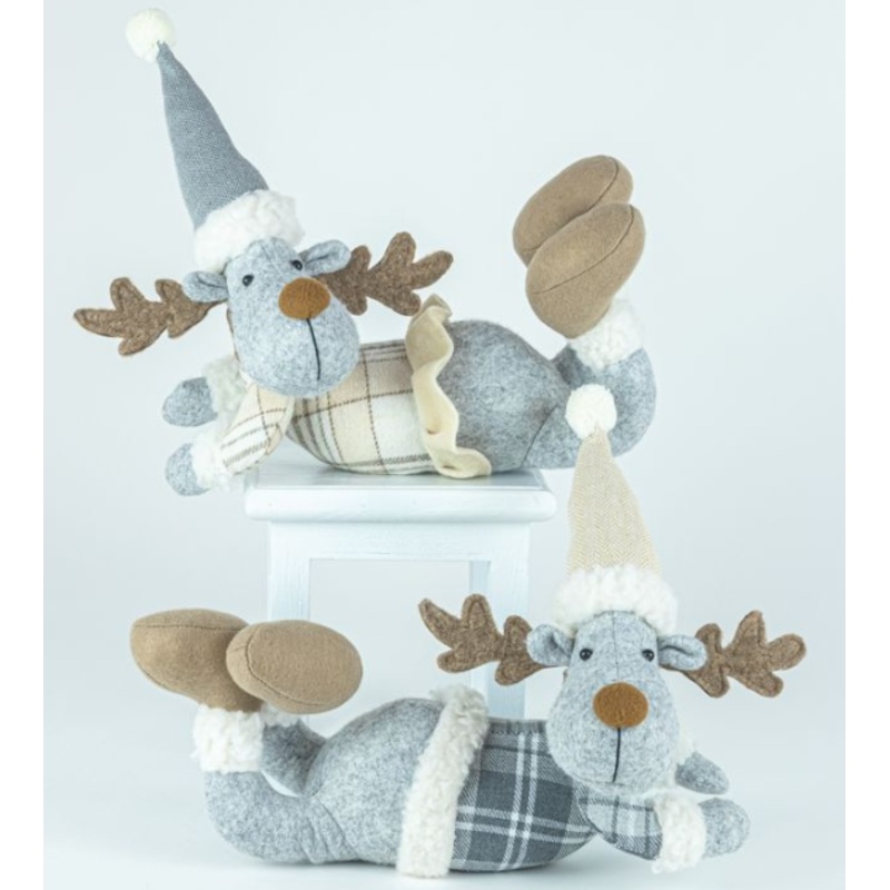 Hazel Plaid Moose Lounger – 2 Asst.