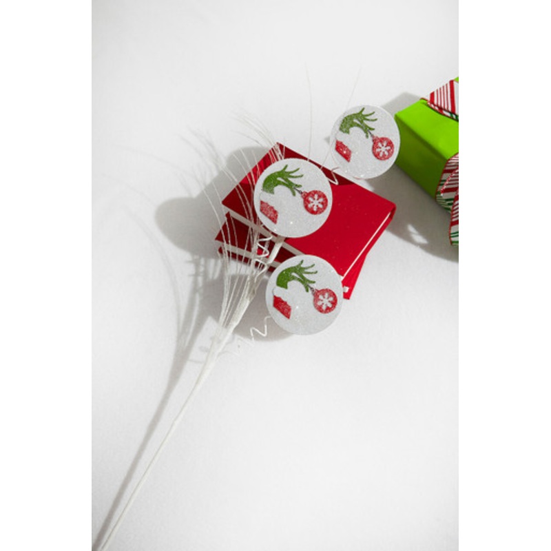 28 Glitter Grinch Arm Grass Spray