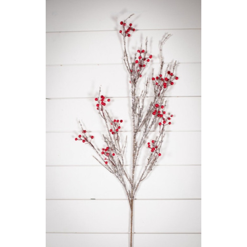 40 Iced Sparkle Berry Christmas Spray