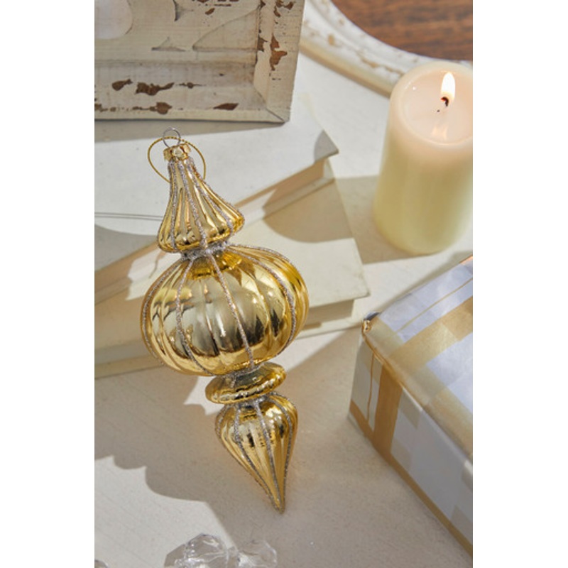 7 Gold Finial Ornament