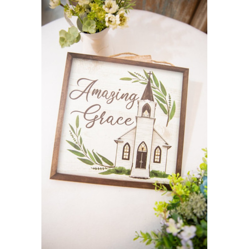 10 Church Wood Wall Decor Amazing Grace