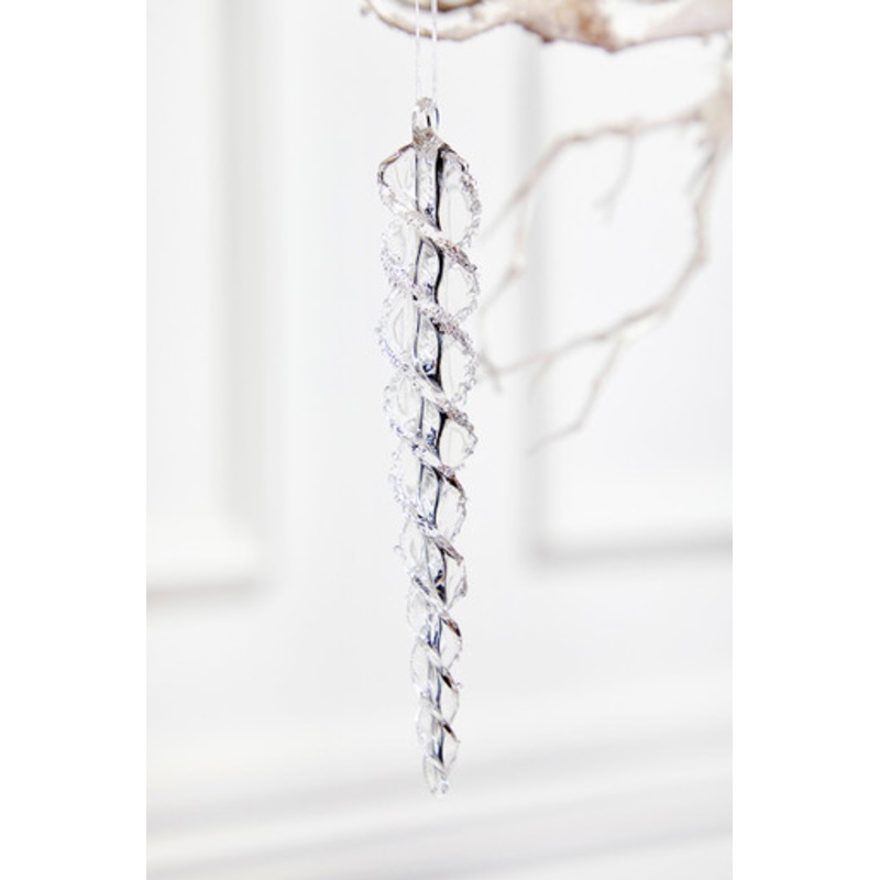 7 Glass Icicle Ornament – Small