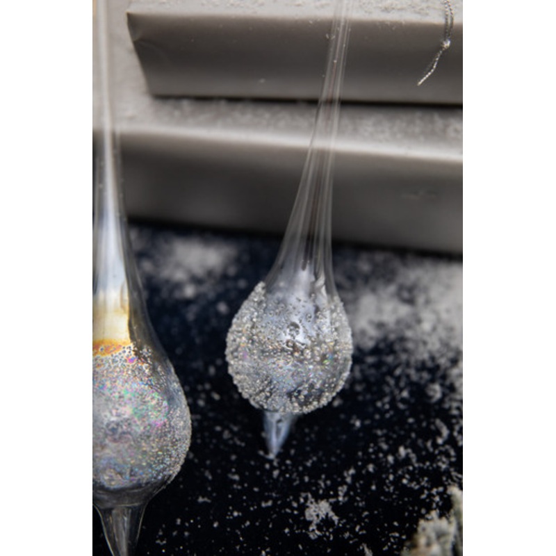 10 Clear Drop Glass Ornament