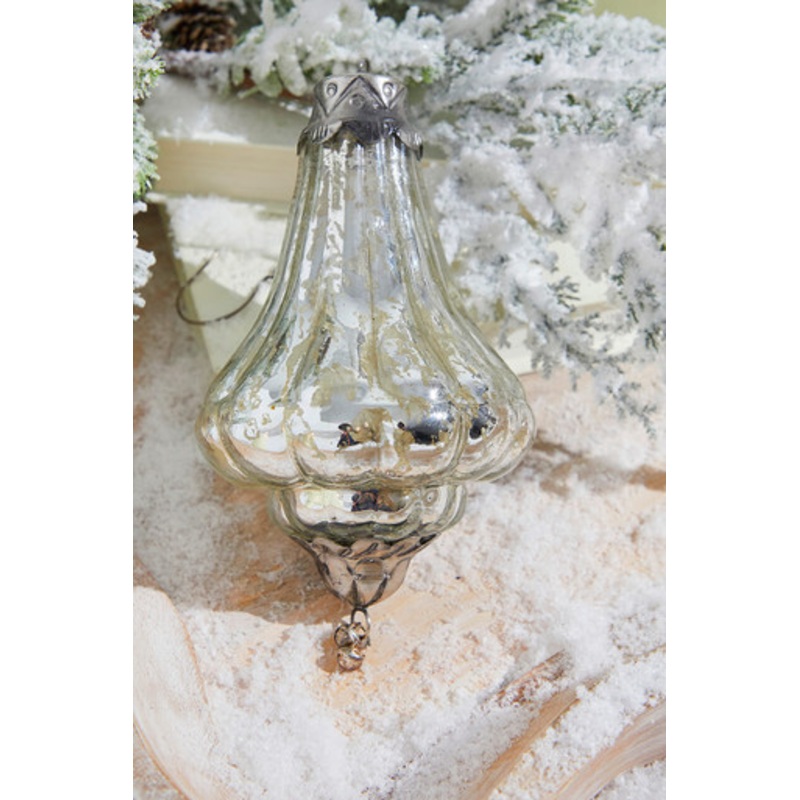 7 Lantern Elizabethan Mercury Glass Ornament