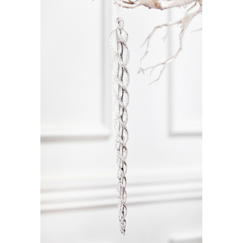 12 Glass Icicle Ornament – Large