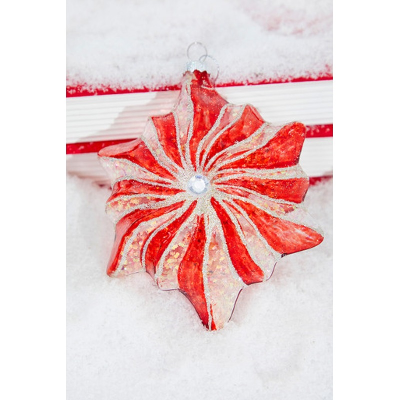 5 Glass Starburst with Jewel Ornament