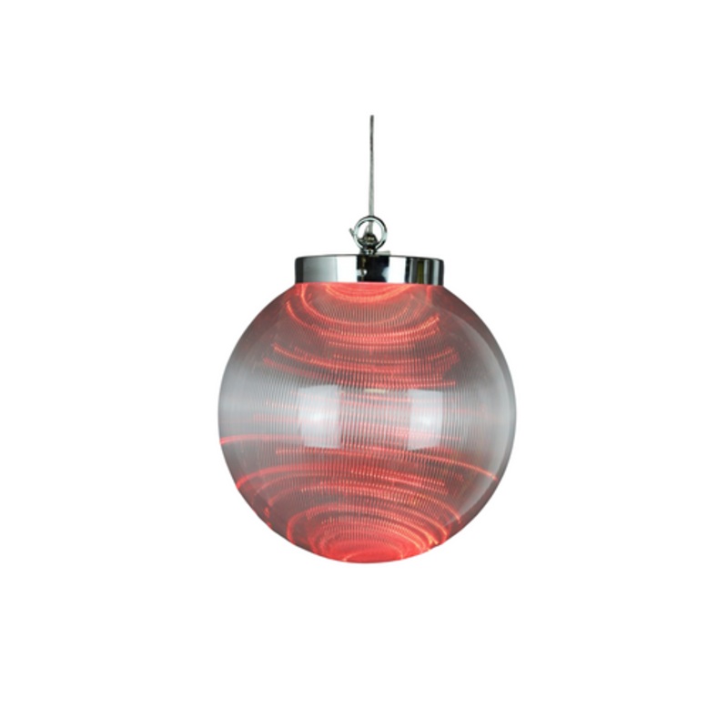 10 Borealis Ball Lighted LED – Red